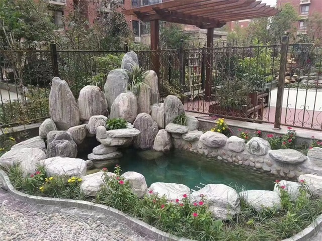 徐汇家庭庭院水景设计
